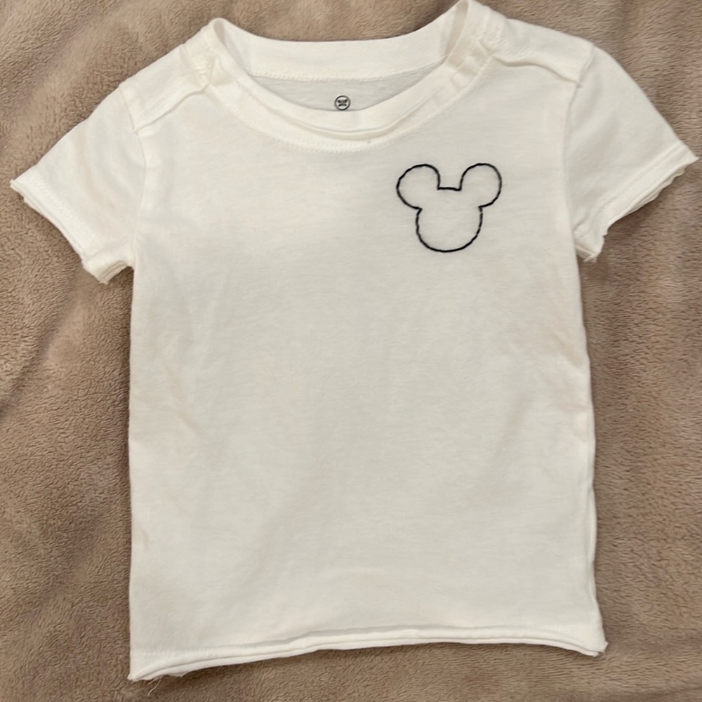 Embroidery Mickey Mouse Tee